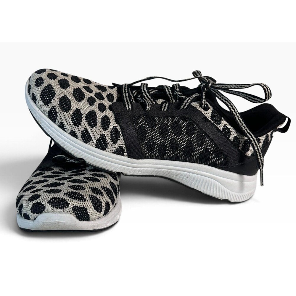 AVIA Women’s Sneakers Leopard Spots Black White Size 9 M